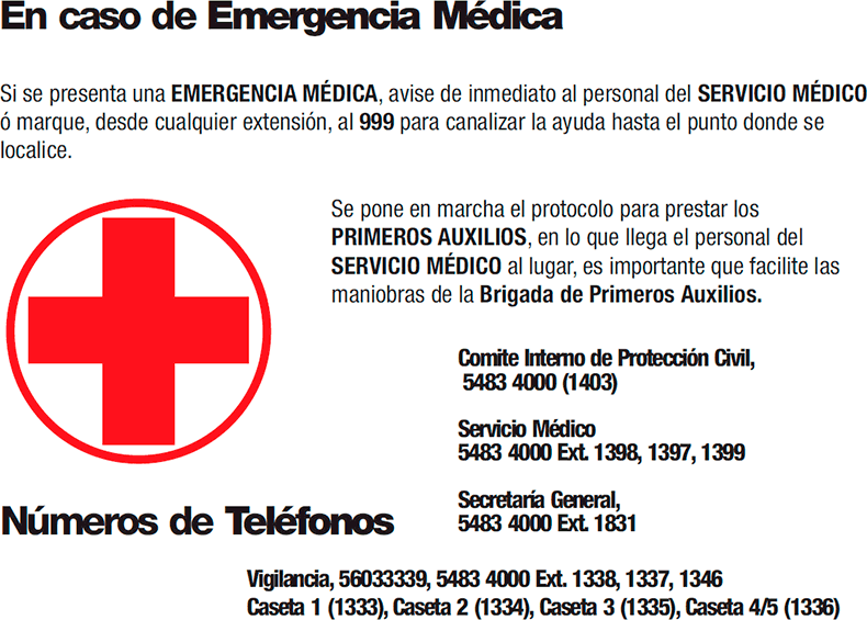 En caso de Emergencia M�dica