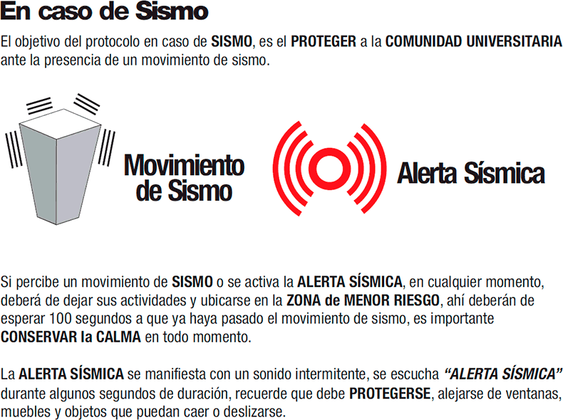 En caso de Sismo