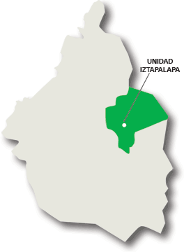 Ubicaci&oacute;n Unidad Acad&eacute;mica Iztapalapa en el D.F.